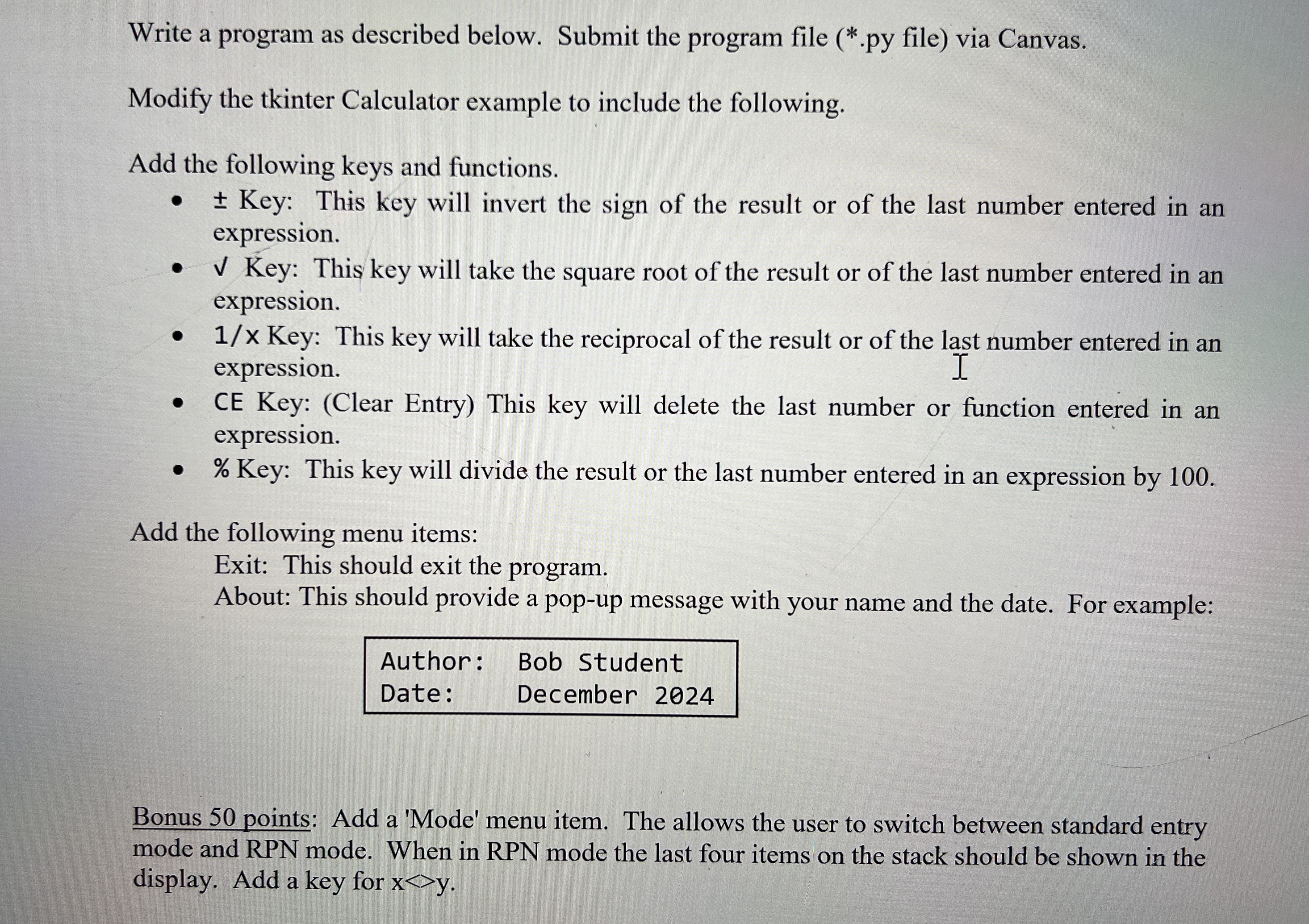 Write a Python program as described below. Modify