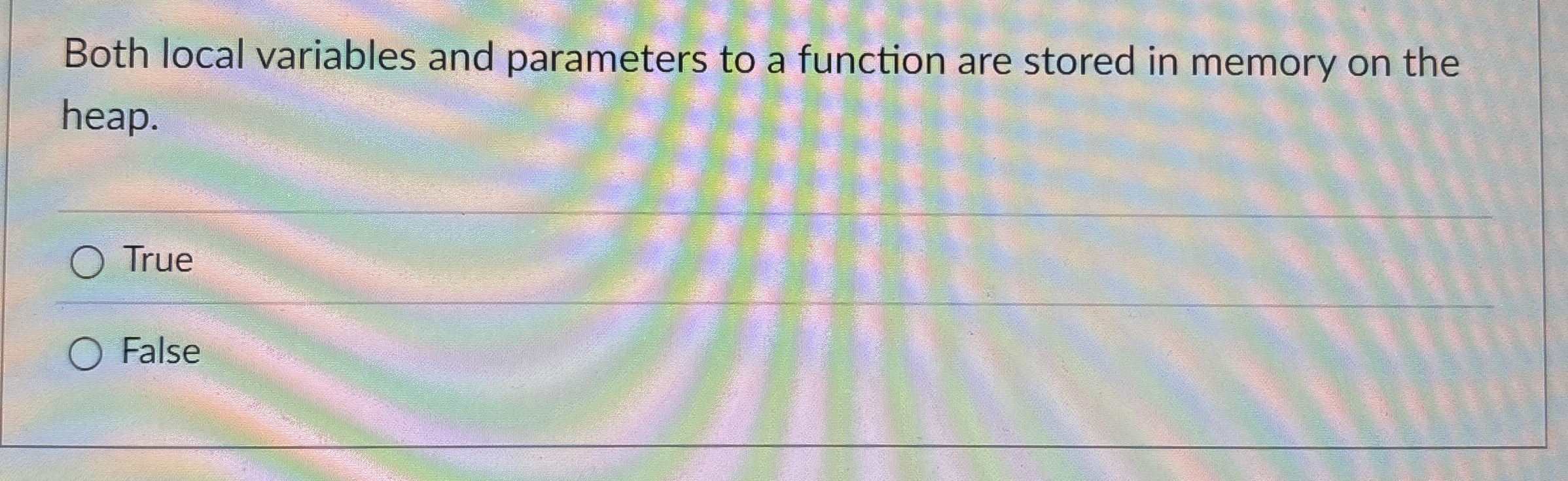 Both local variables and parameters to a function