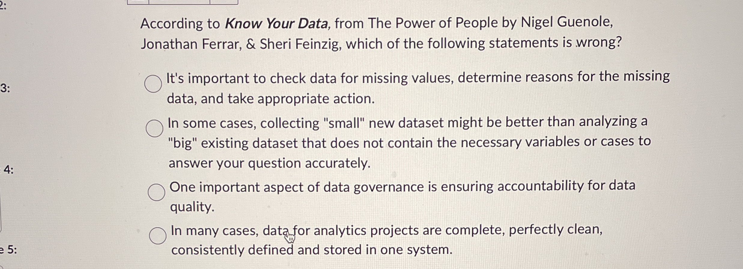 According to Know Your Data, from The Power of
