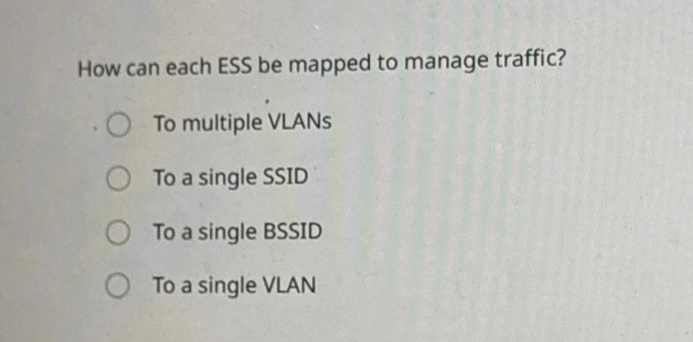 How can each ESS be mapped to manage traffic? To