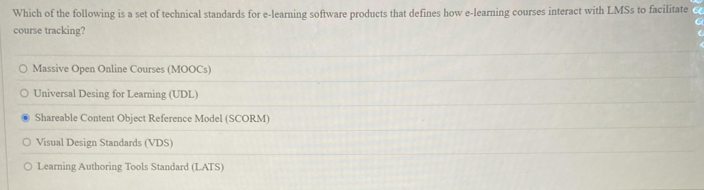 Which of the following is a set of technical