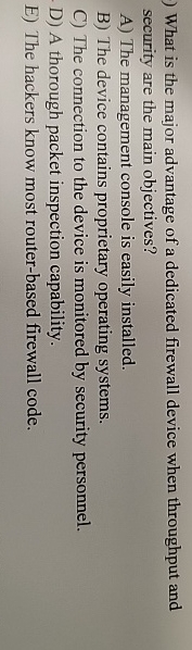 What is the major advantage of a dedicated