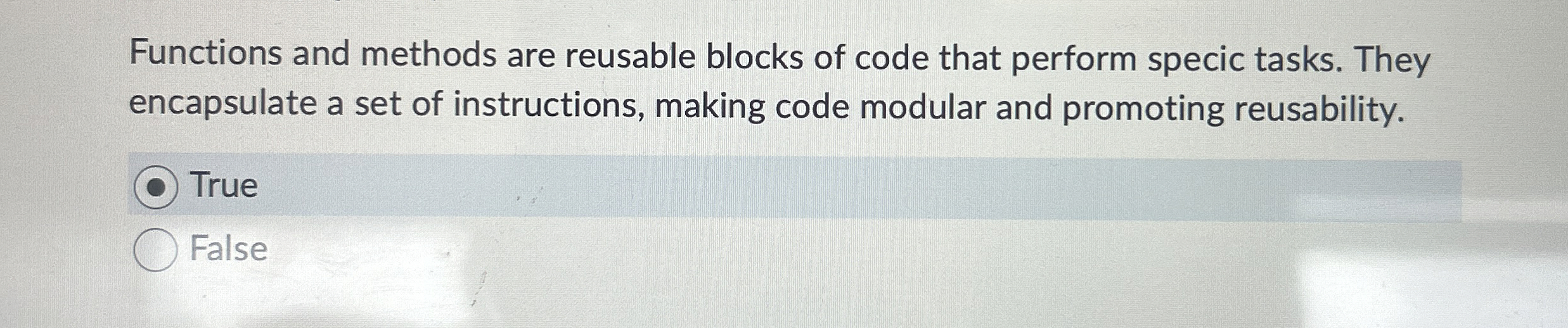 Functions and methods are reusable blocks of code
