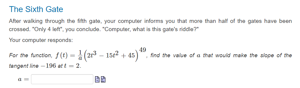 The Sixth Gate After walking through the fifth