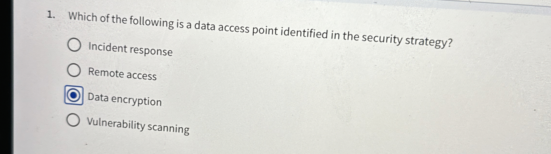 Which of the following is a data access point