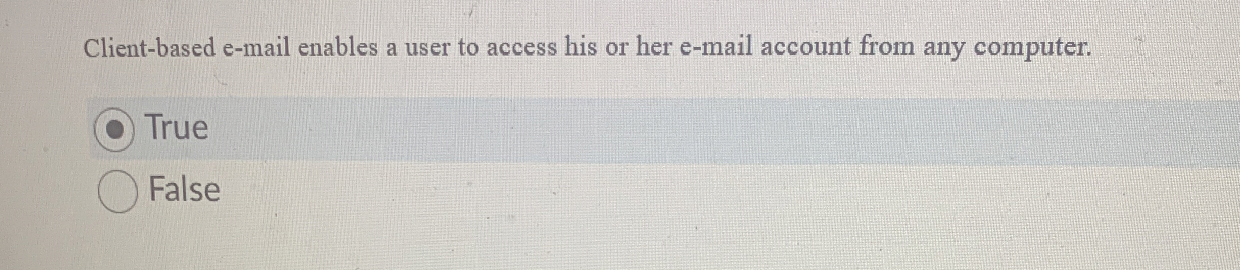 Client - based e - mail enables a user to access