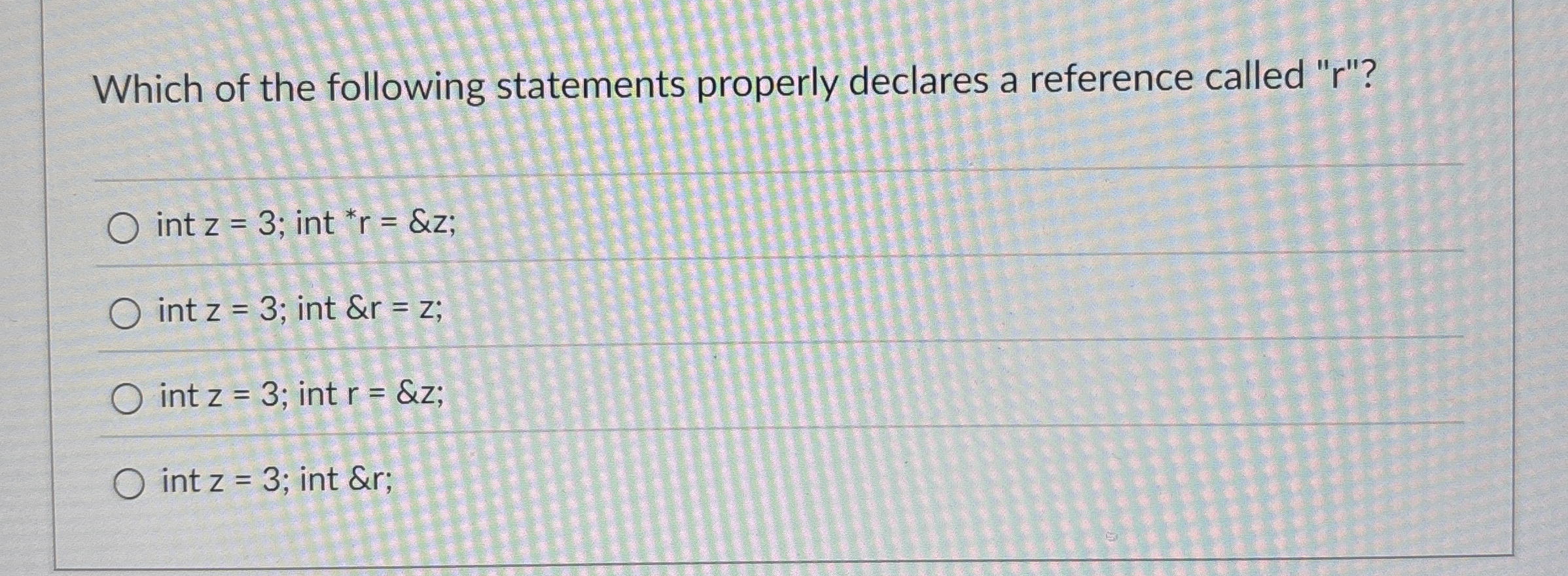 Which of the following statements properly