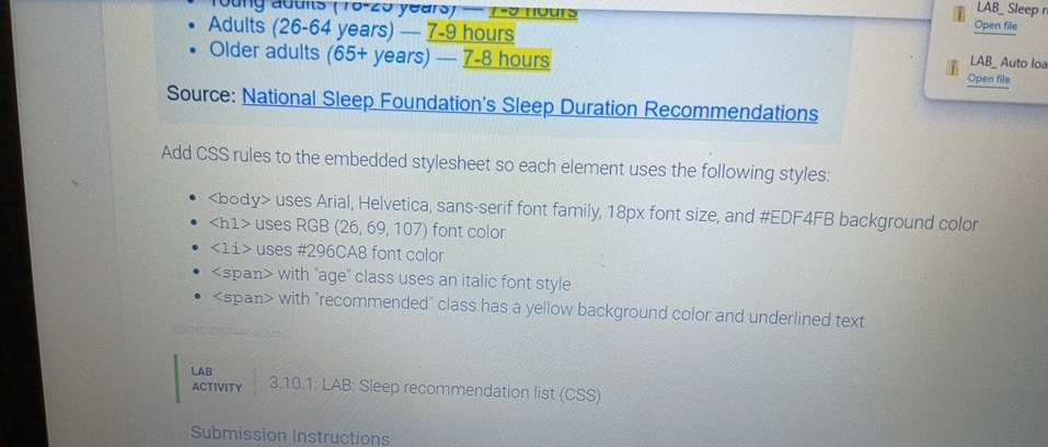 Adults ( 2 6 - 6 4 years ) - 7 - 9 hours Older