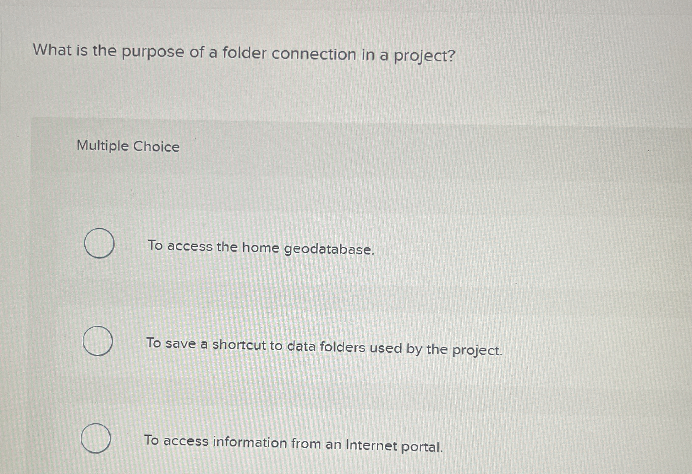 What is the purpose of a folder connection in a
