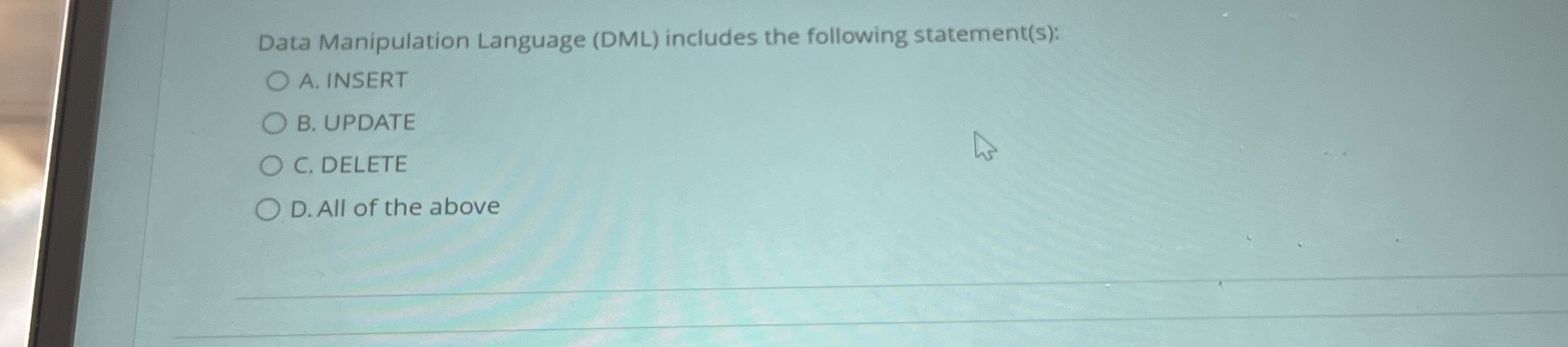 Data Manipulation Language ( DML ) includes the