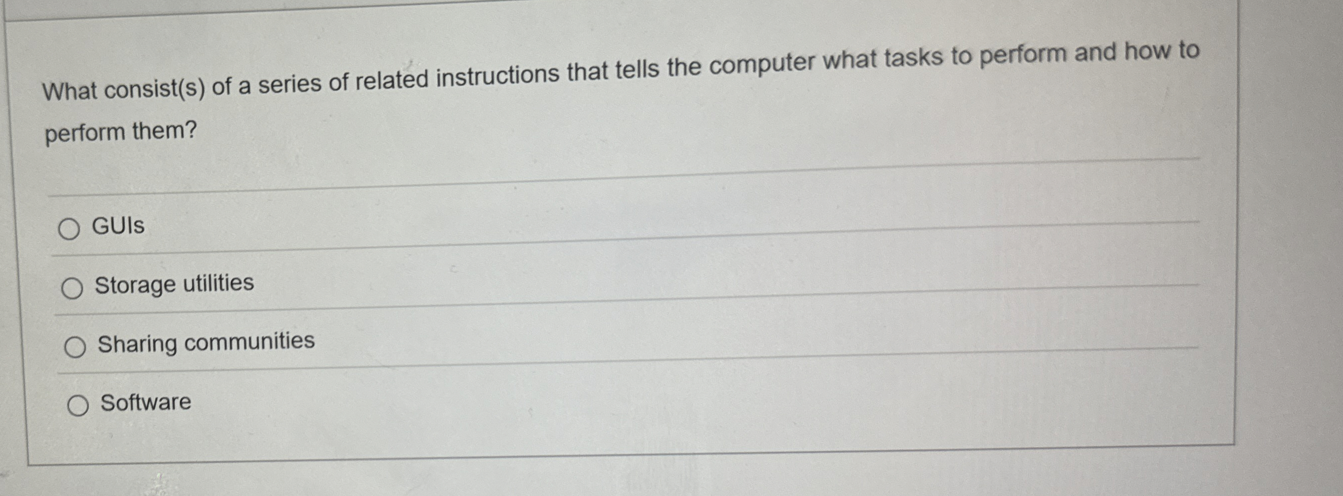 What consist ( s ) of a series of related
