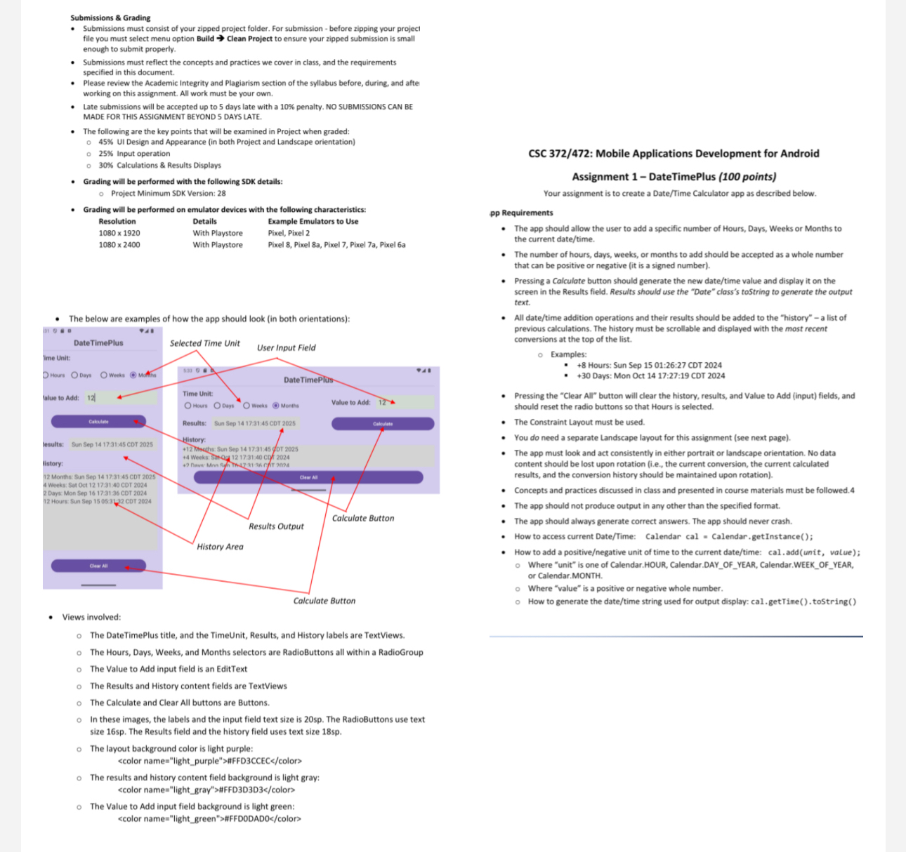 Submissions & Grading Submissions must consist of