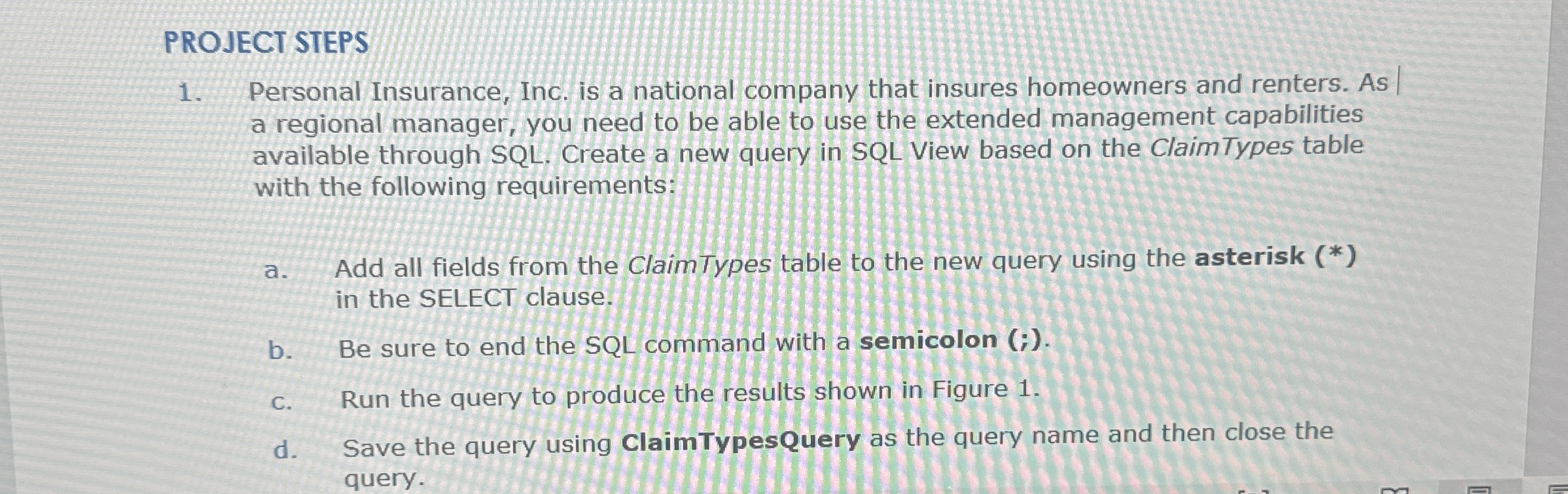 PROJECT STEPS Personal Insurance, Inc. is a