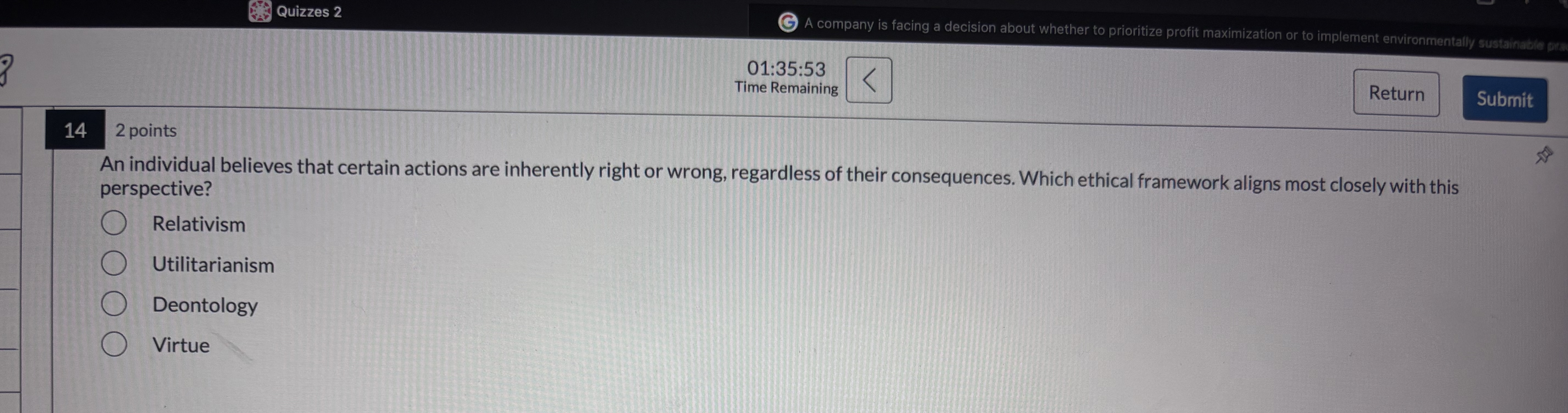 1 4 2 points An individual believes that certain