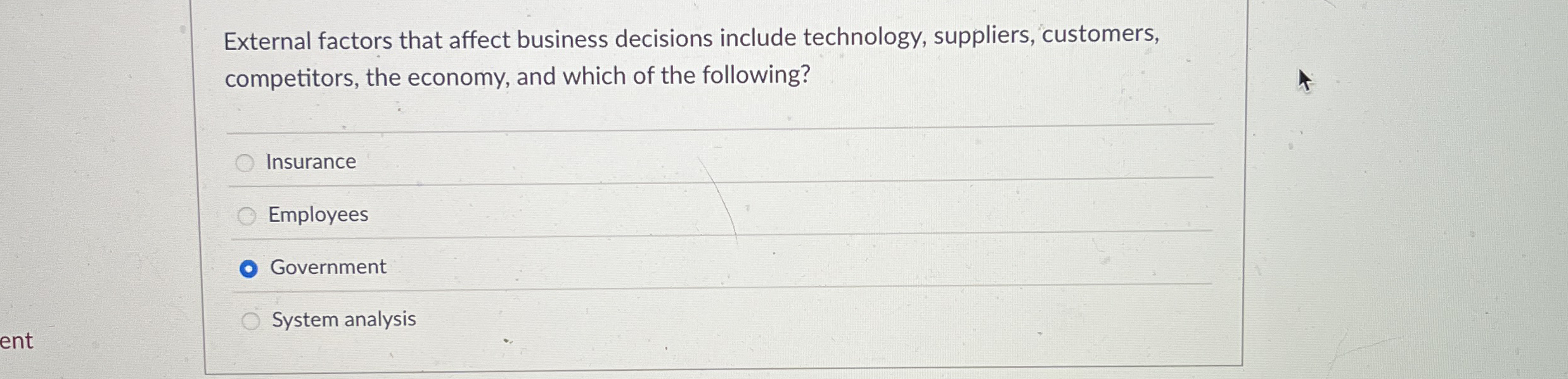 External factors that affect business decisions