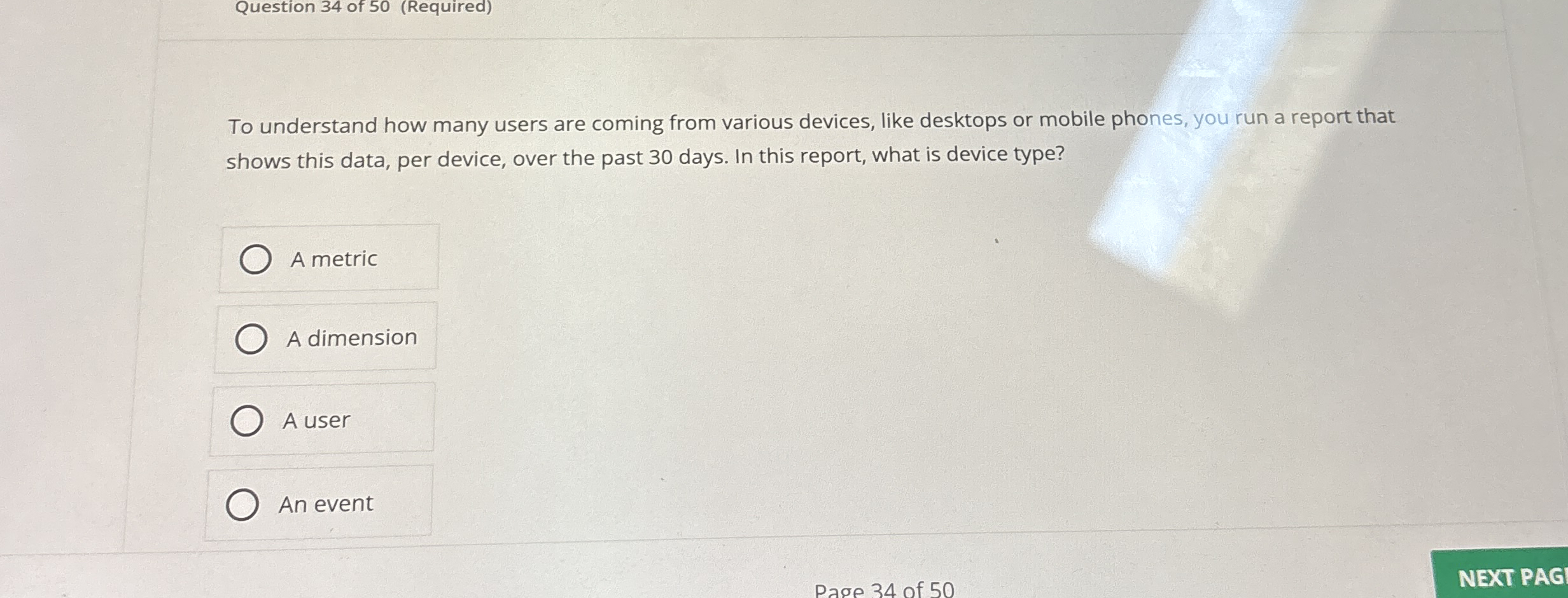 Question 3 4 of 5 0 ( Required ) To understand