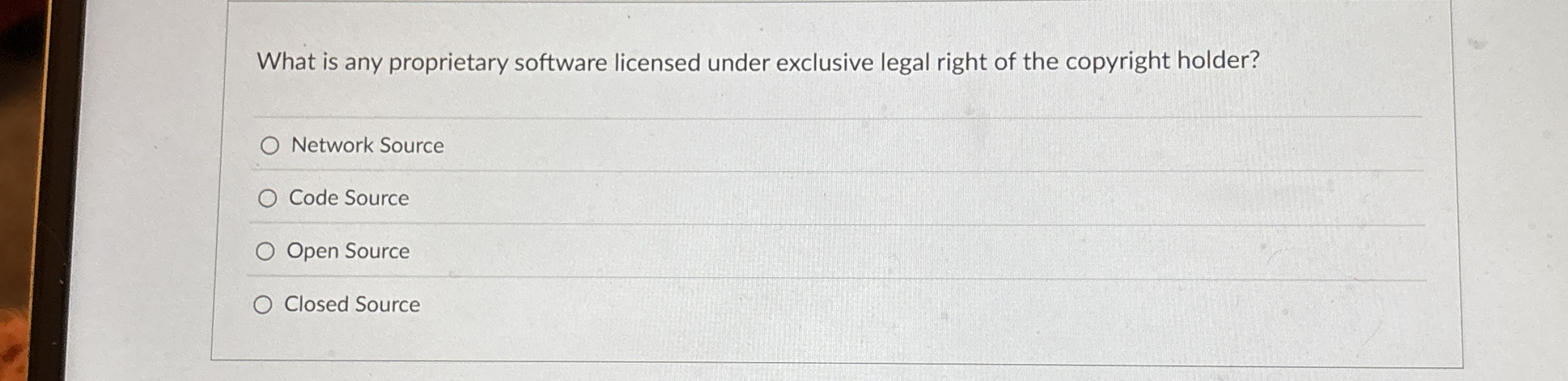 What is any proprietary software licensed under