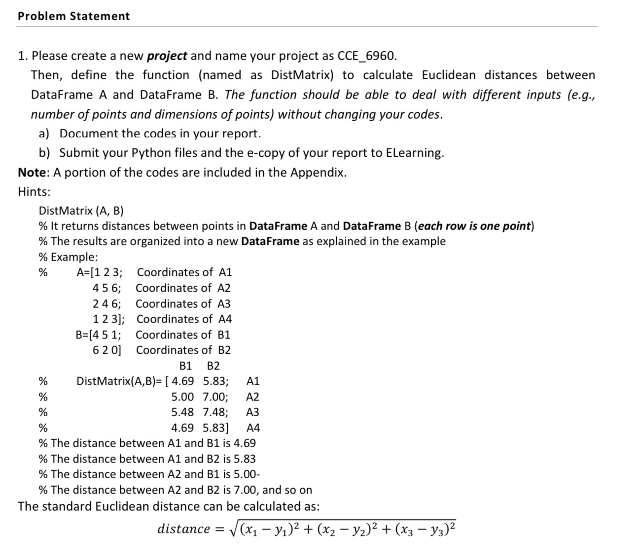 Please create a new project and name your project