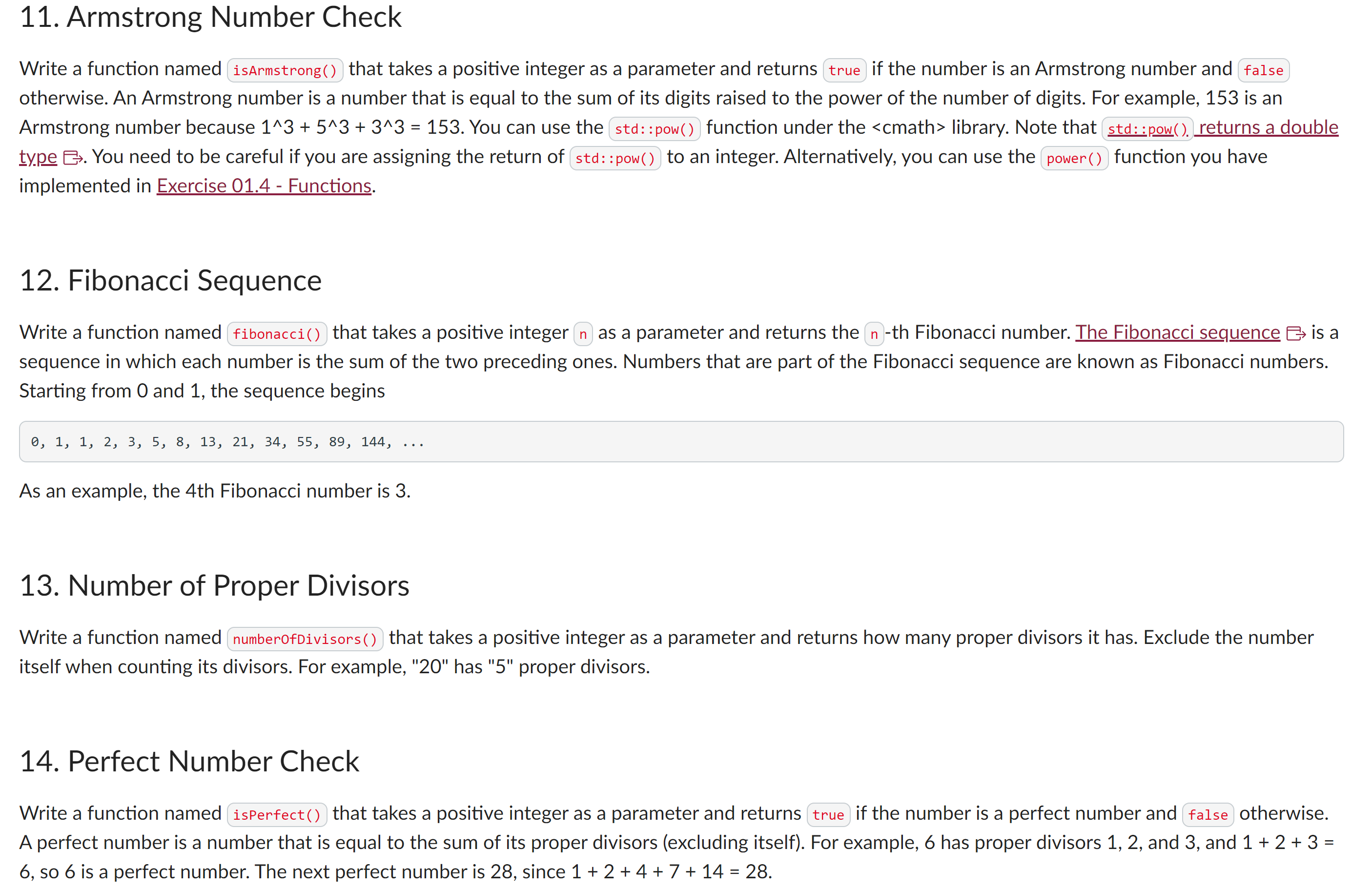 Using C + + help create the functions. Show all