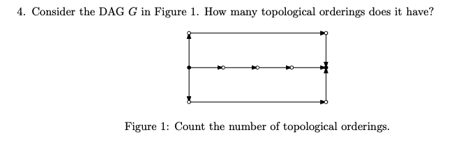 4 . Consider the DAG \ ( G \ ) in Figure 1 . How