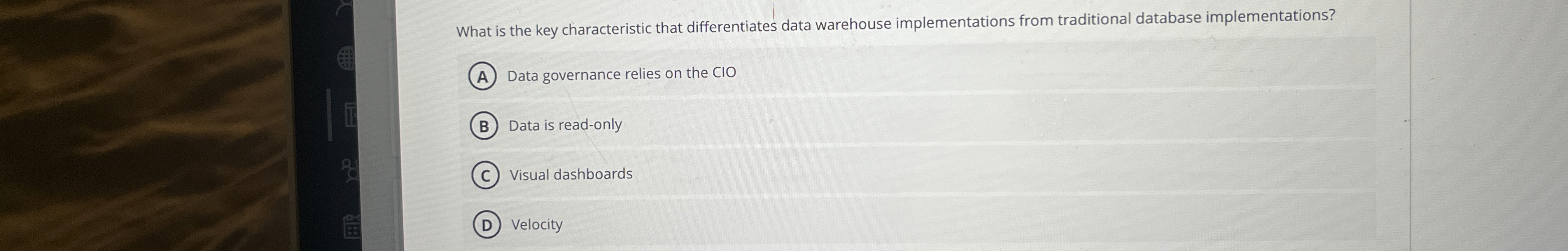 What is the key characteristic that