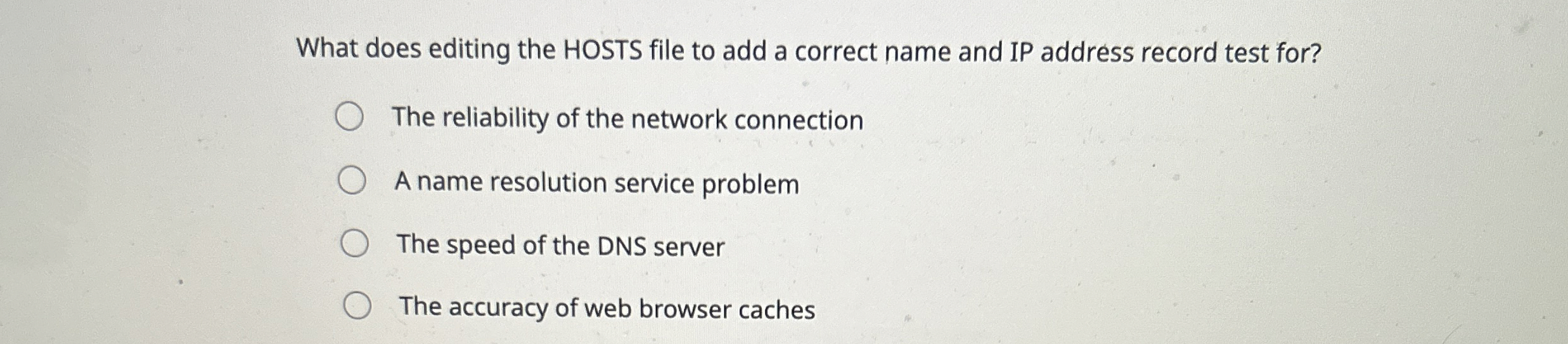 What does editing the HOSTS file to add a correct