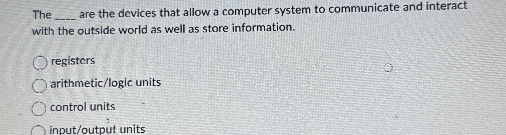 The q , are the devices that allow a computer