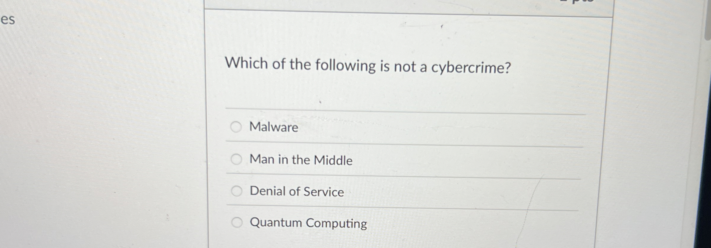 Which of the following is not a cybercrime?