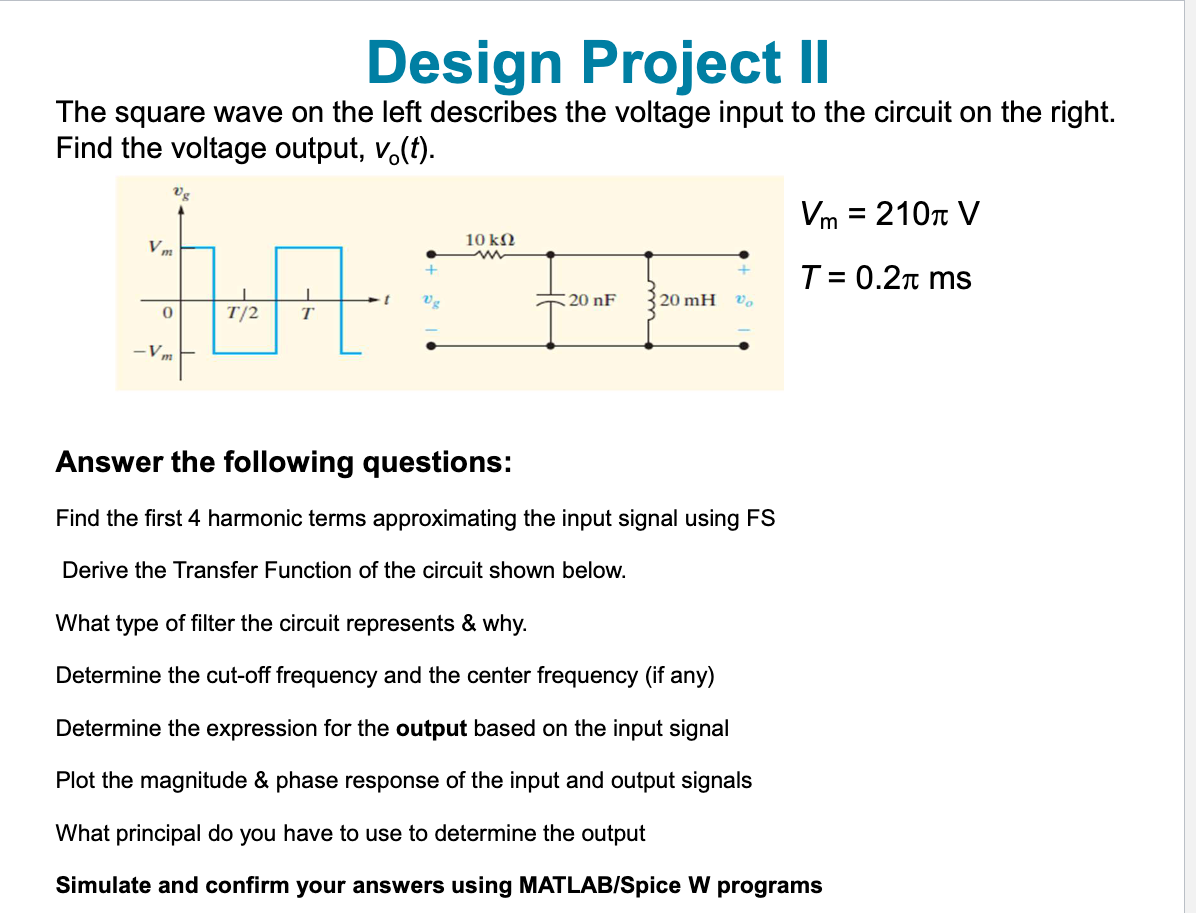 Please provide the Matlab code for all aspects.