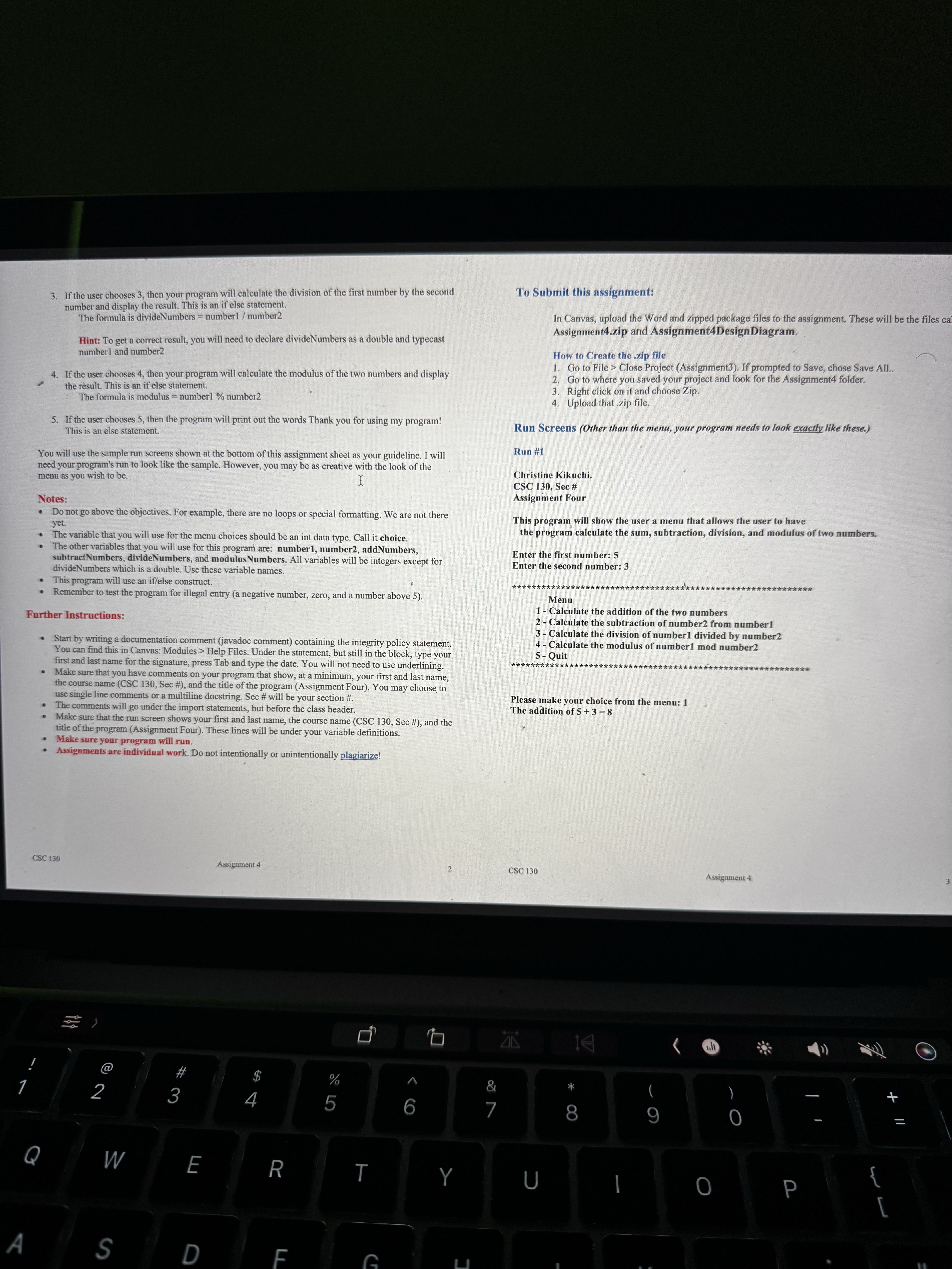 CSC 1 3 0 Introduction to Computer Science