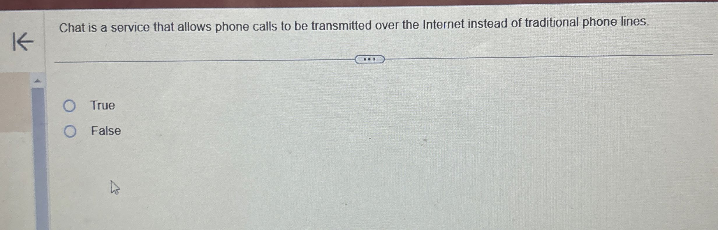 Chat is a service that allows phone calls to be