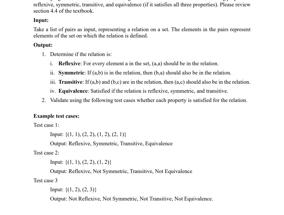 reflexive, symmetric, transitive, and equivalence
