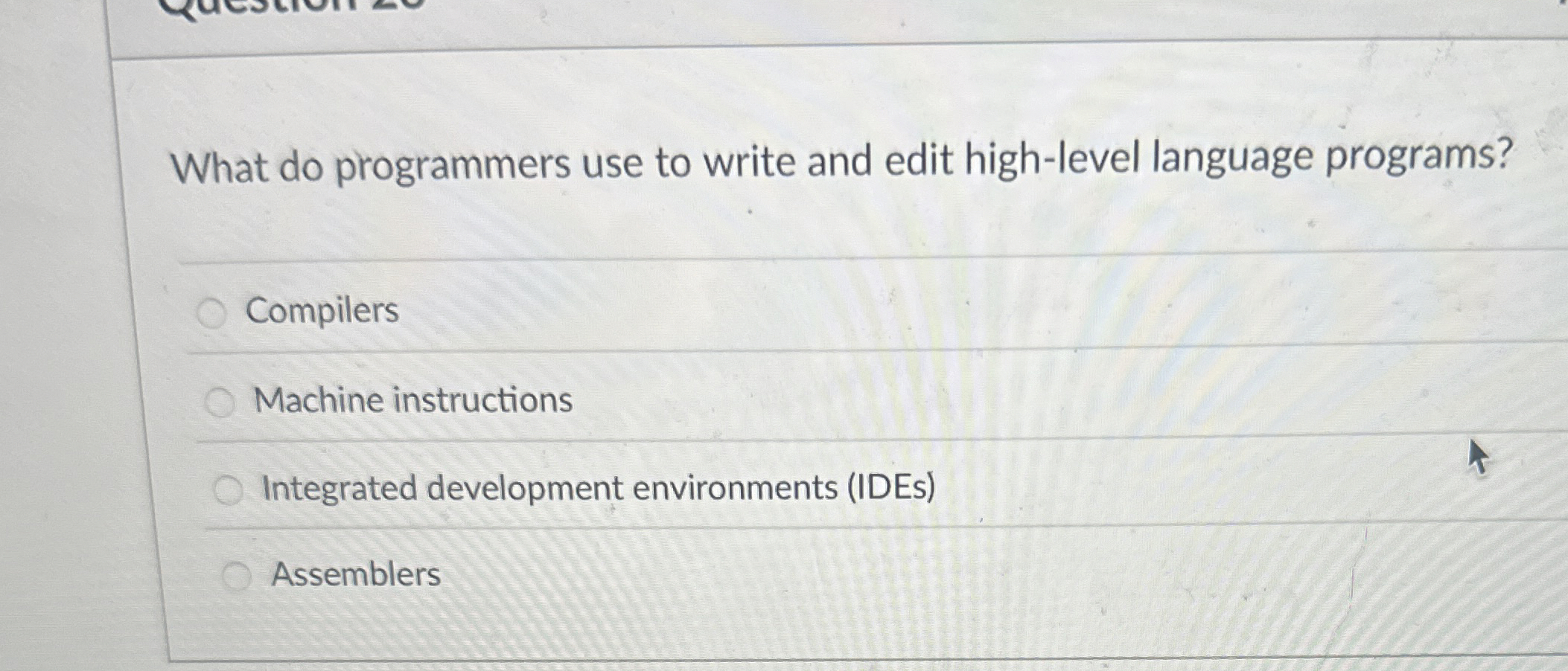 What do programmers use to write and edit high -