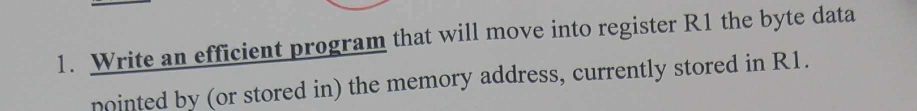 Write an efficient program that will move into