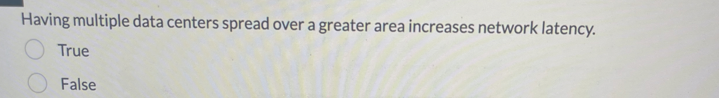 Having multiple data centers spread over a