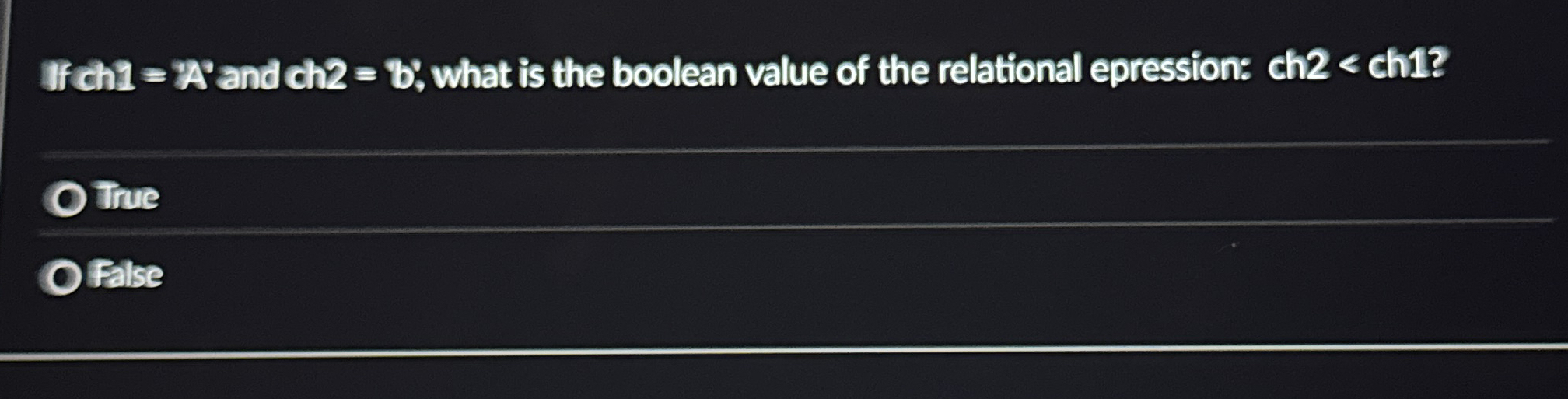 H f h 1 = A and c h 2 = b ; what is the boolean