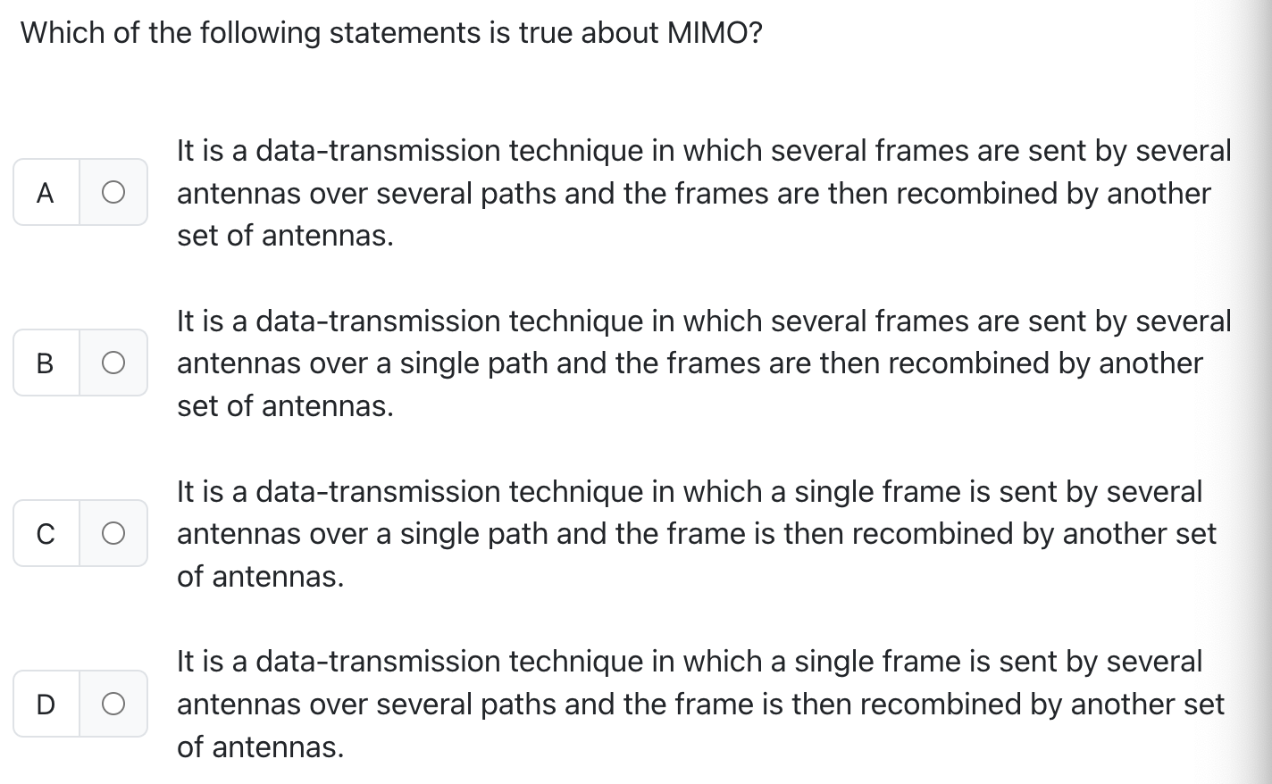 Which of the following statements is true about