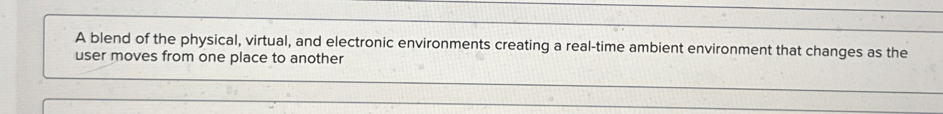 A blend of the physical, virtual, and electronic