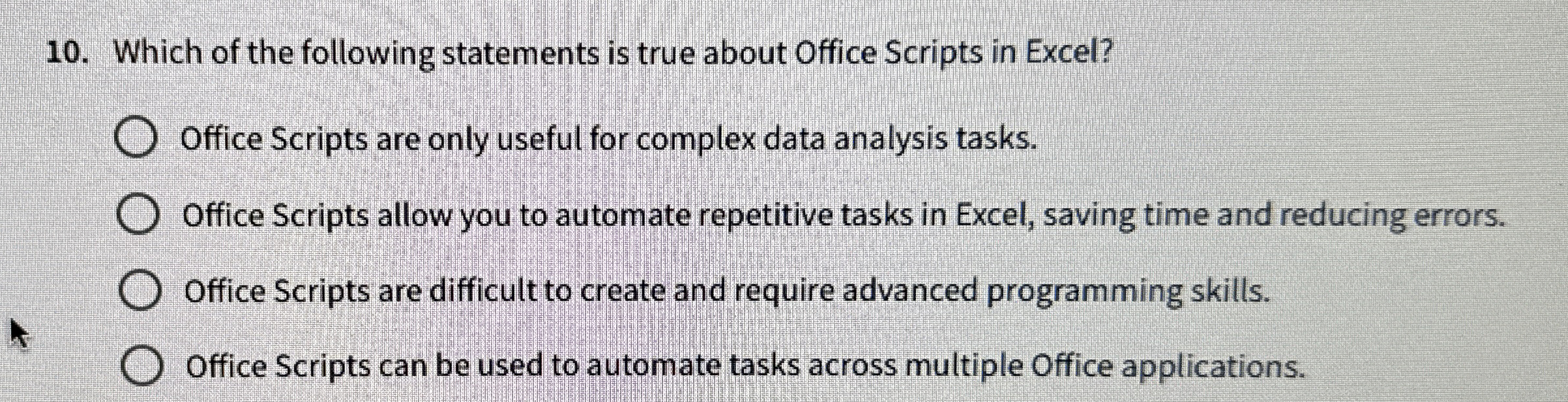 Which of the following statements is true about