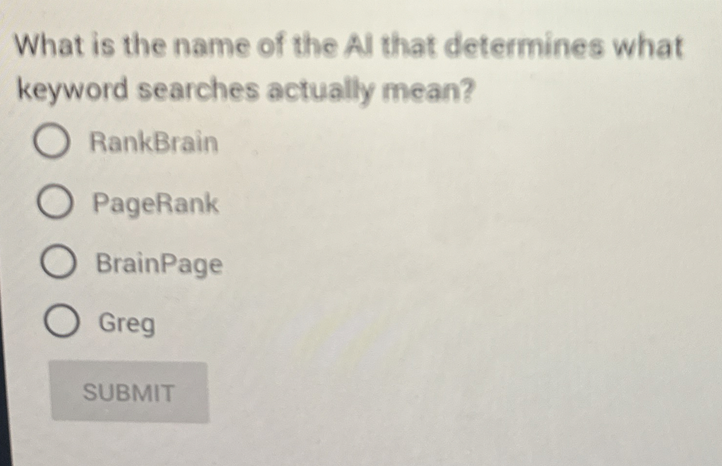 What is the name of the Al that determines what