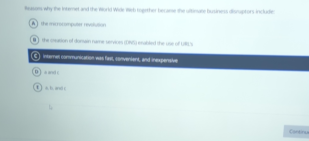 Reasons why the Internet and the World Wide Web