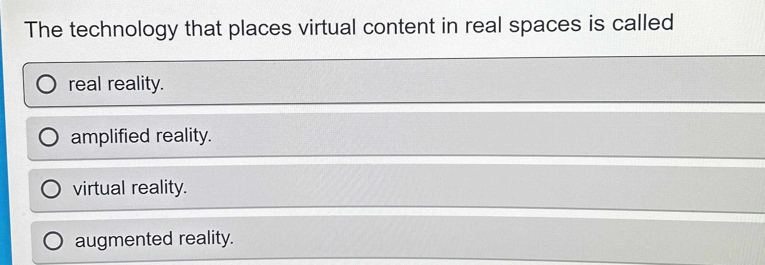 The technology that places virtual content in
