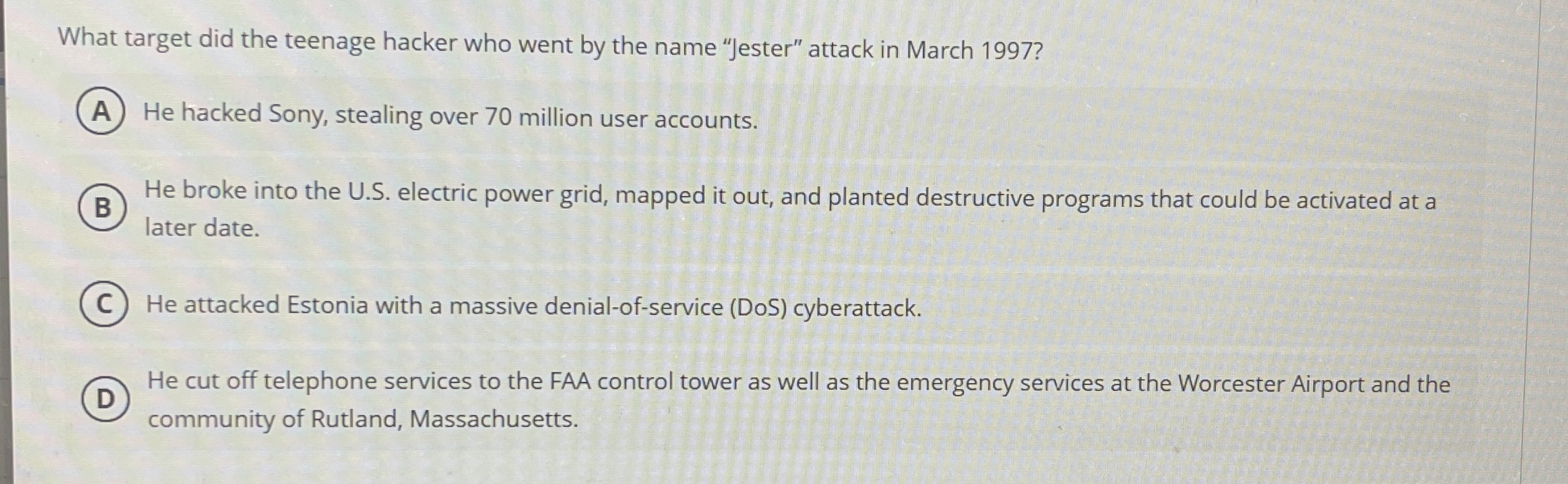 What target did the teenage hacker who went by