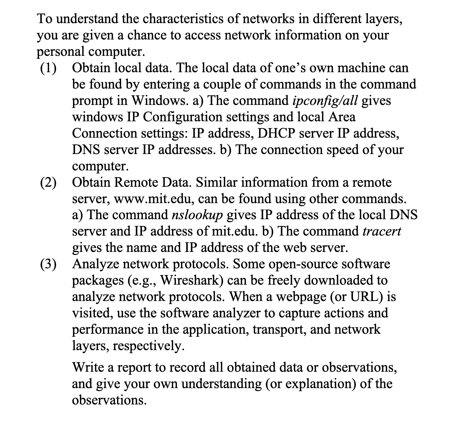 To understand the characteristics of networks in