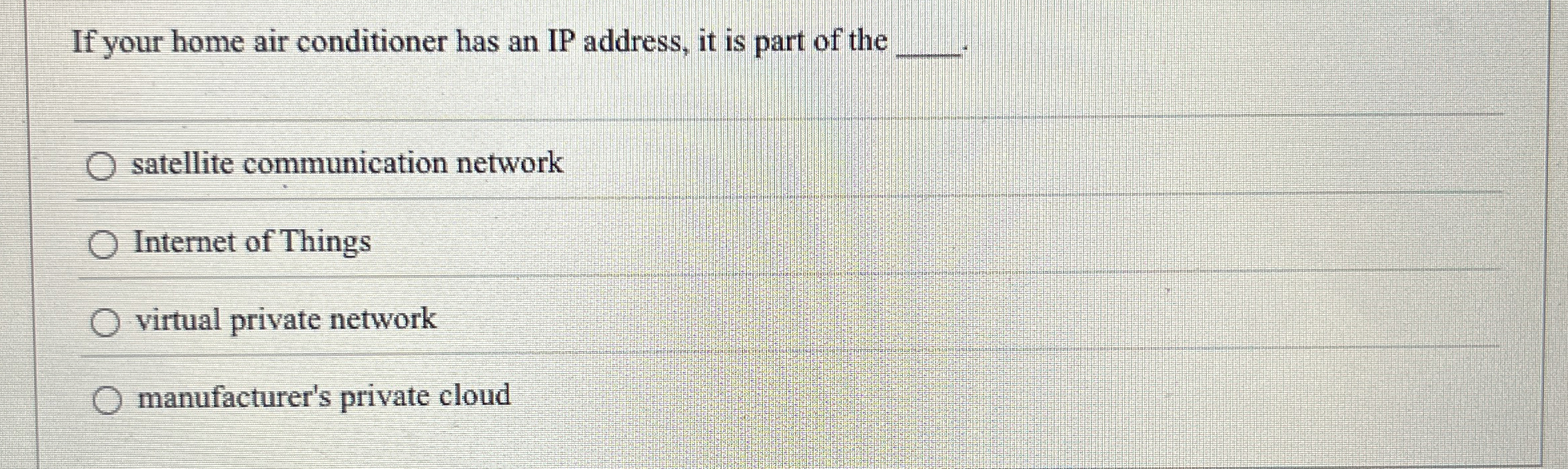 If your home air conditioner has an IP address,