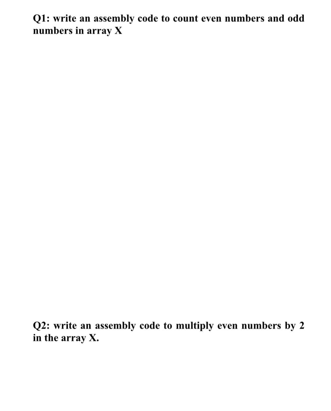 Write an assembly program using the 8 0 8 6