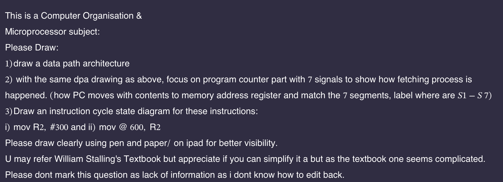 This is a Computer Organisation & Microprocessor