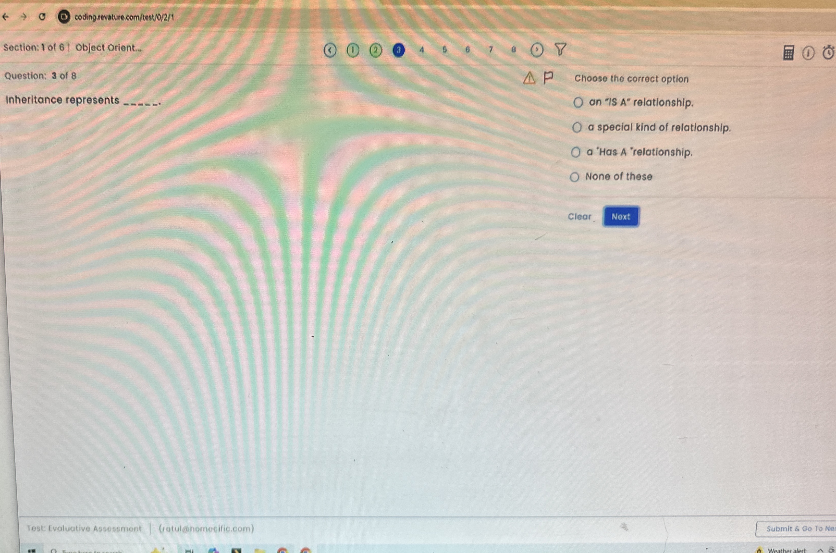 codingrevature.com / test / / 2 / 1 Section: 1 of