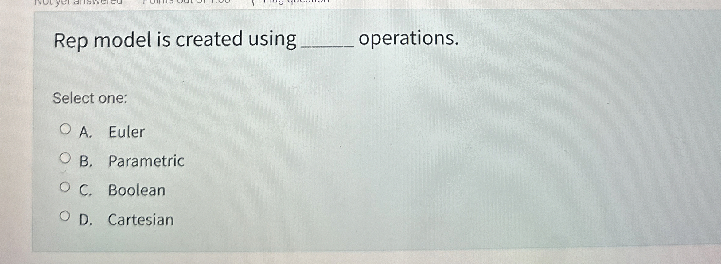 Rep model is created using operations. Select