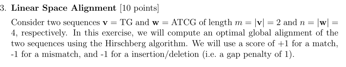 Linear Space Alignment [ 1 0 points ] c . ( i )